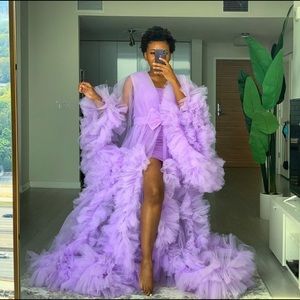 Lavender Tulle Robe